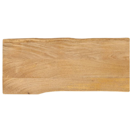 vidaXL Επιφάνεια Τραπεζιού 80x40x3,8 εκ. Live Edge Μασίφ Ξύλο Μάνγκο