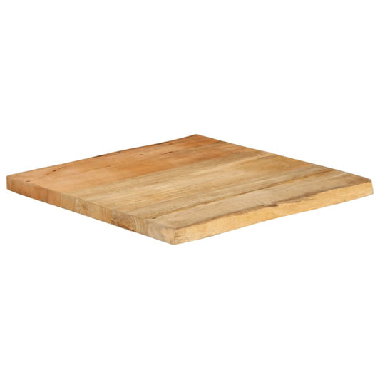 vidaXL Επιφάνεια Τραπεζιού 60x60x3,8 εκ. Live Edge Μασίφ Ξύλο Μάνγκο