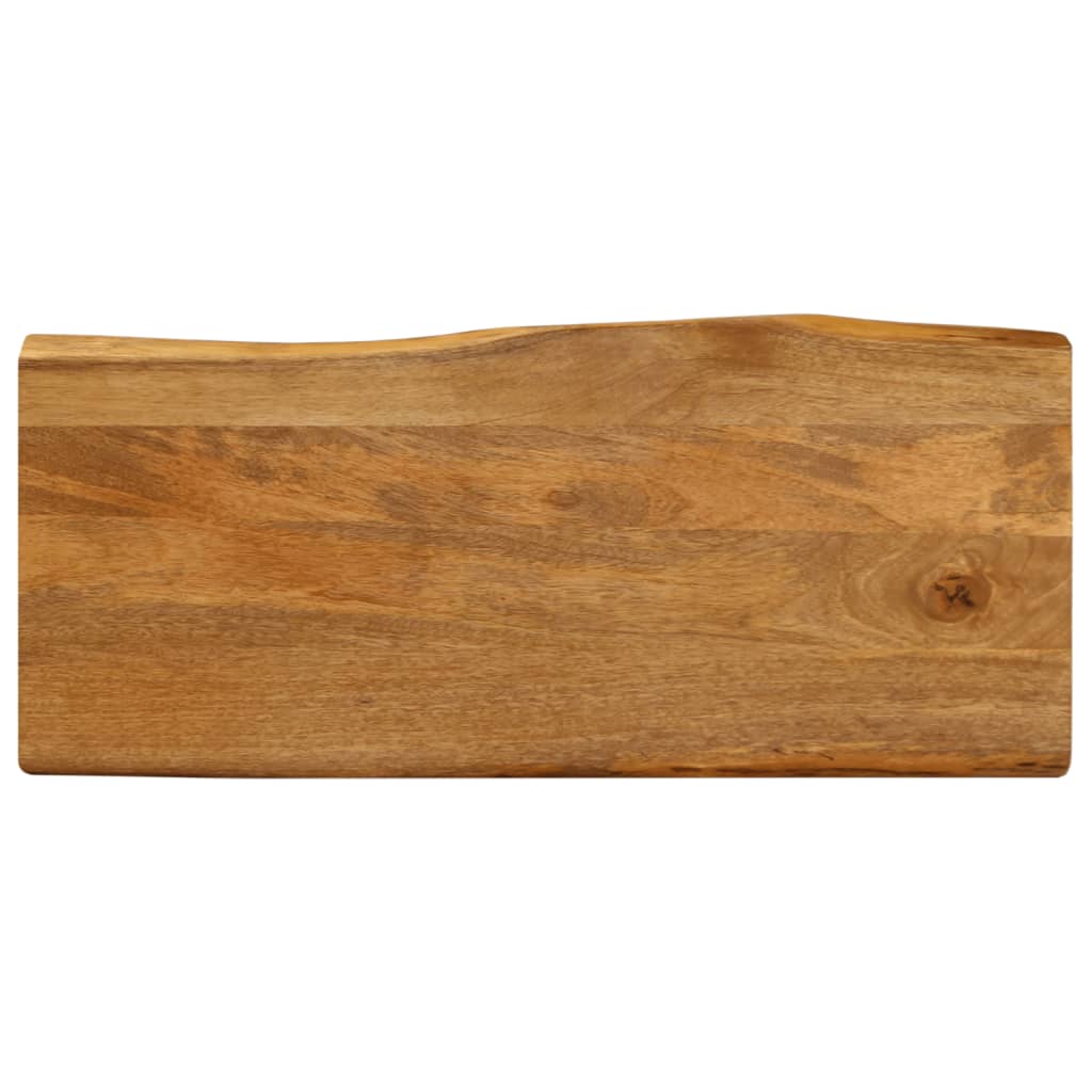 vidaXL Επιφάνεια Τραπεζιού 100x40x3,8 εκ. Live Edge Μασίφ Ξύλο Μάνγκο