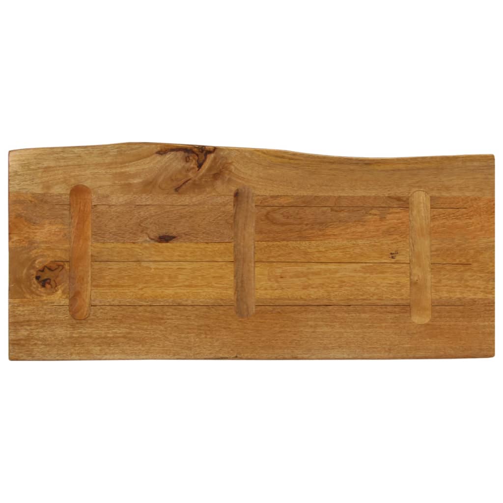 vidaXL Επιφάνεια Τραπεζιού 100x40x3,8 εκ. Live Edge Μασίφ Ξύλο Μάνγκο