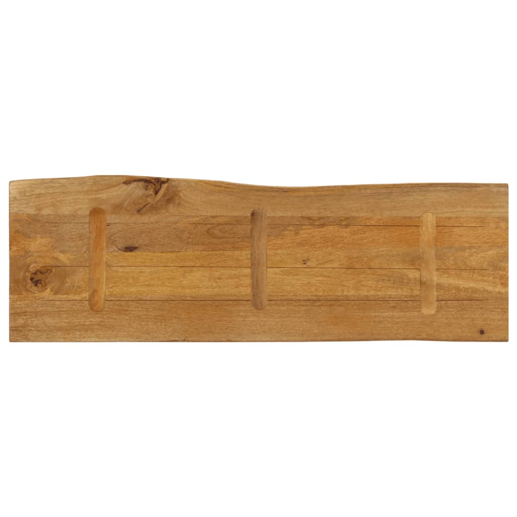 vidaXL Επιφάνεια Τραπεζιού 140x40x3,8 εκ. Live Edge Μασίφ Ξύλο Μάνγκο
