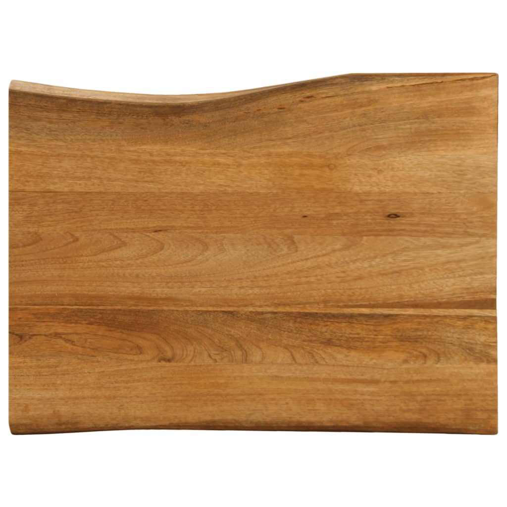 vidaXL Επιφάνεια Τραπεζιού 90x60x3,8 εκ. Live Edge Μασίφ Ξύλο Μάνγκο