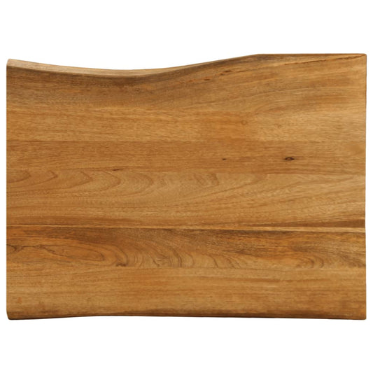 vidaXL Επιφάνεια Τραπεζιού 90x60x3,8 εκ. Live Edge Μασίφ Ξύλο Μάνγκο