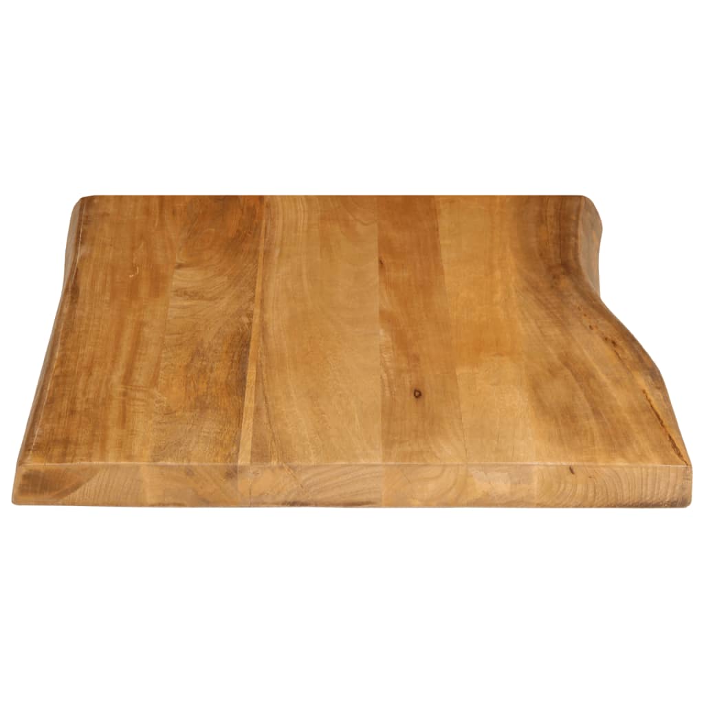 vidaXL Επιφάνεια Τραπεζιού 90x60x3,8 εκ. Live Edge Μασίφ Ξύλο Μάνγκο