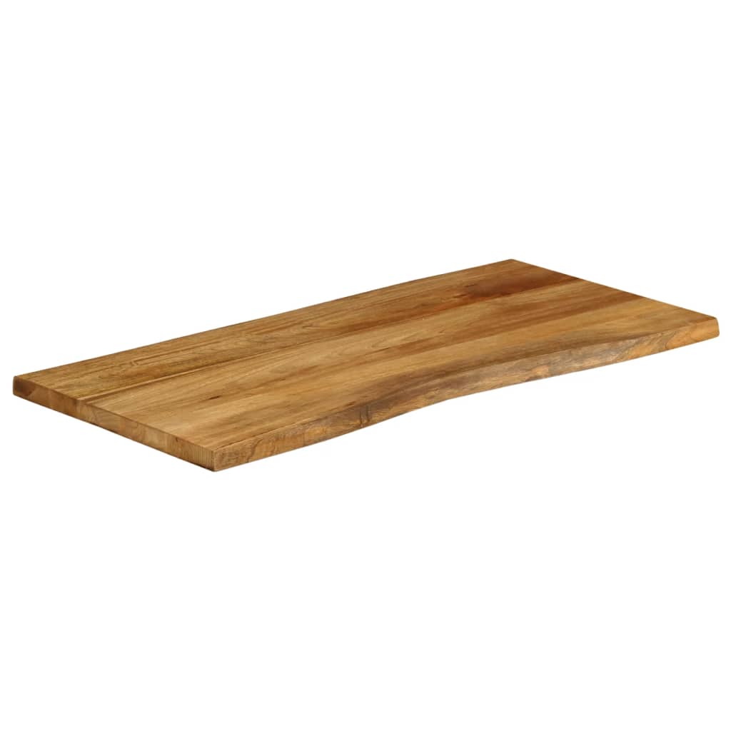 vidaXL Επιφάνεια Τραπεζιού 100x60x3,8 εκ. Live Edge Μασίφ Ξύλο Μάνγκο