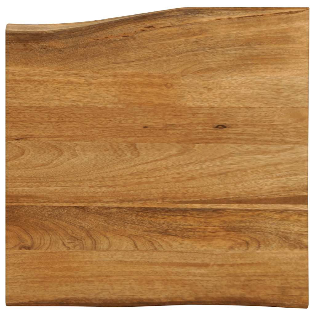 vidaXL Επιφάνεια Τραπεζιού 80x80x3,8 εκ. Live Edge Μασίφ Ξύλο Μάνγκο