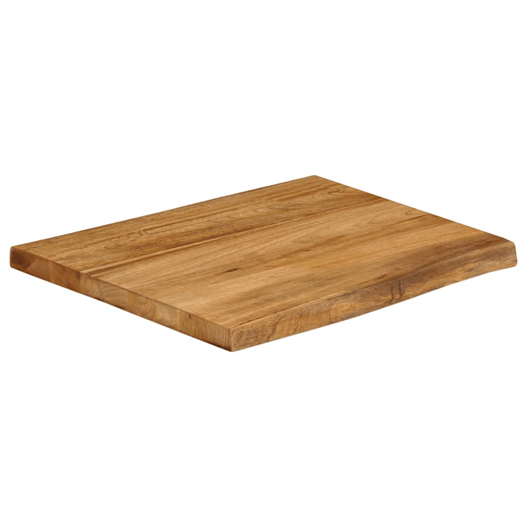 vidaXL Επιφάνεια Τραπεζιού 80x80x3,8 εκ. Live Edge Μασίφ Ξύλο Μάνγκο