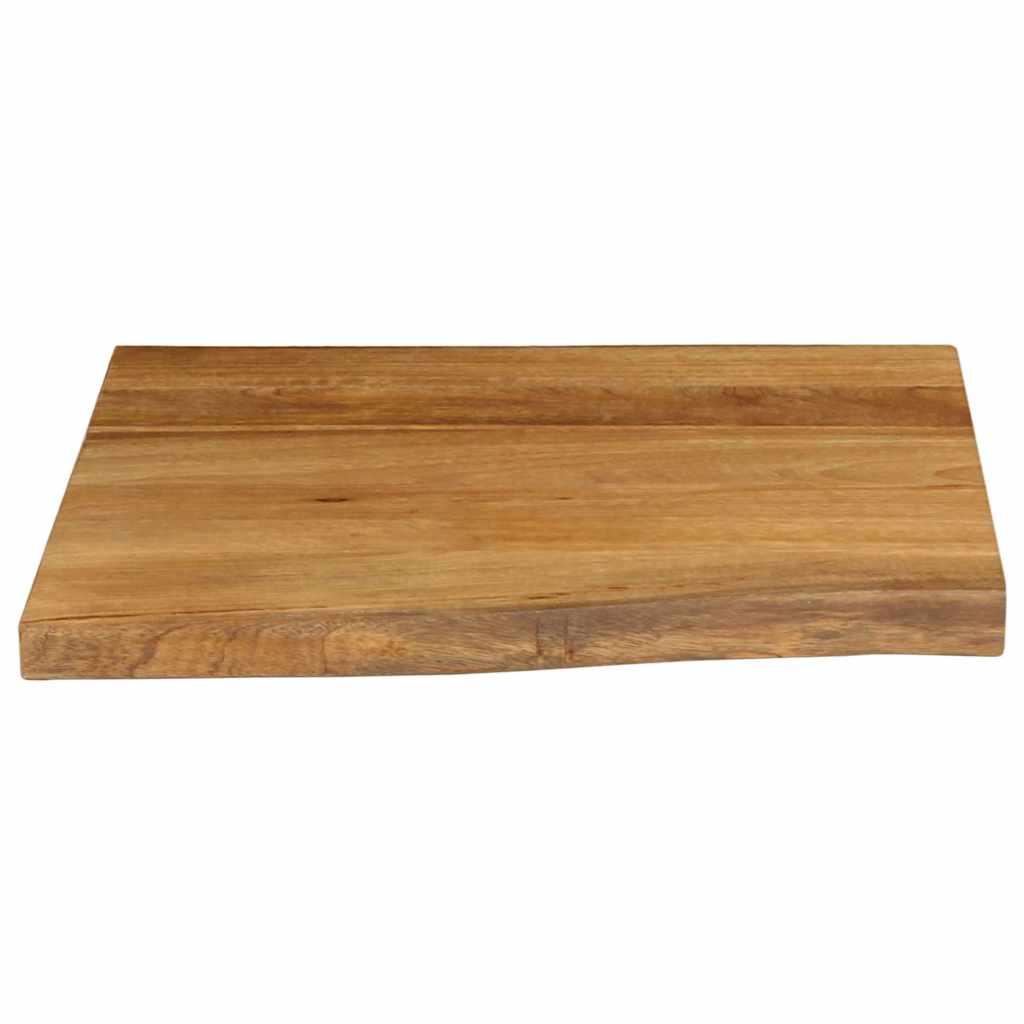 vidaXL Επιφάνεια Τραπεζιού 80x80x3,8 εκ. Live Edge Μασίφ Ξύλο Μάνγκο