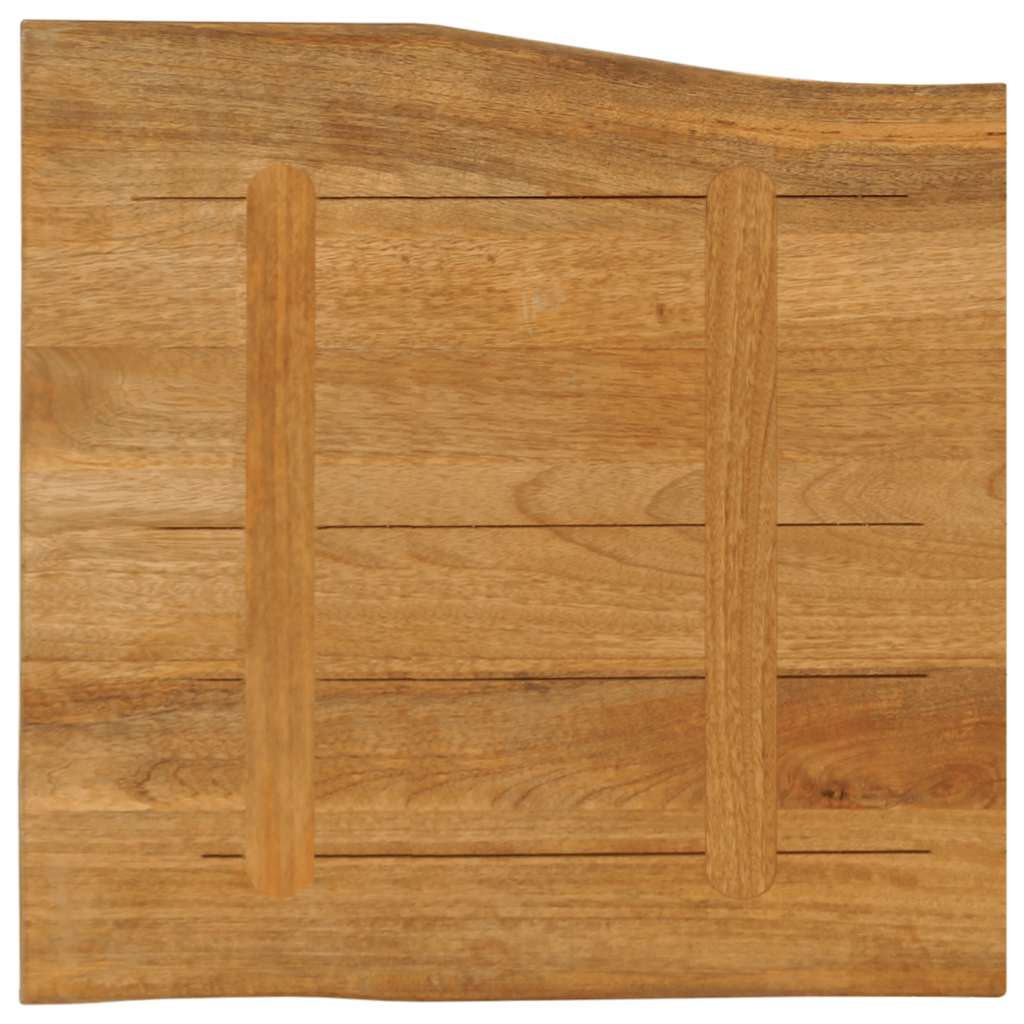 vidaXL Επιφάνεια Τραπεζιού 80x80x3,8 εκ. Live Edge Μασίφ Ξύλο Μάνγκο
