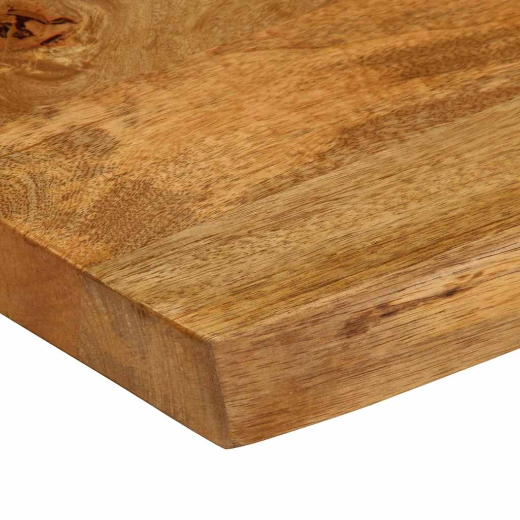 vidaXL Επιφάνεια Τραπεζιού 80x80x3,8 εκ. Live Edge Μασίφ Ξύλο Μάνγκο