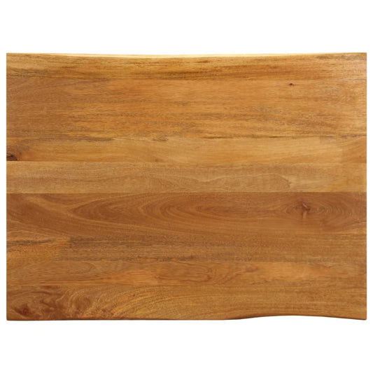 vidaXL Επιφάνεια Τραπεζιού 90x80x3,8 εκ. Live Edge Μασίφ Ξύλο Μάνγκο