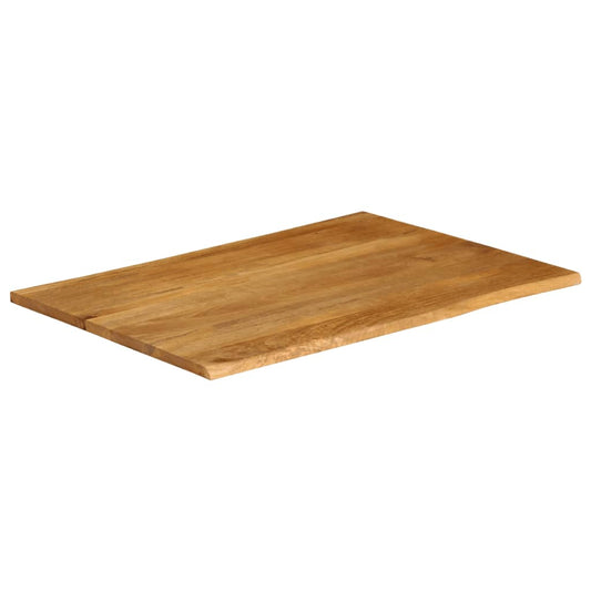 vidaXL Επιφάνεια Τραπεζιού 90x80x3,8 εκ. Live Edge Μασίφ Ξύλο Μάνγκο