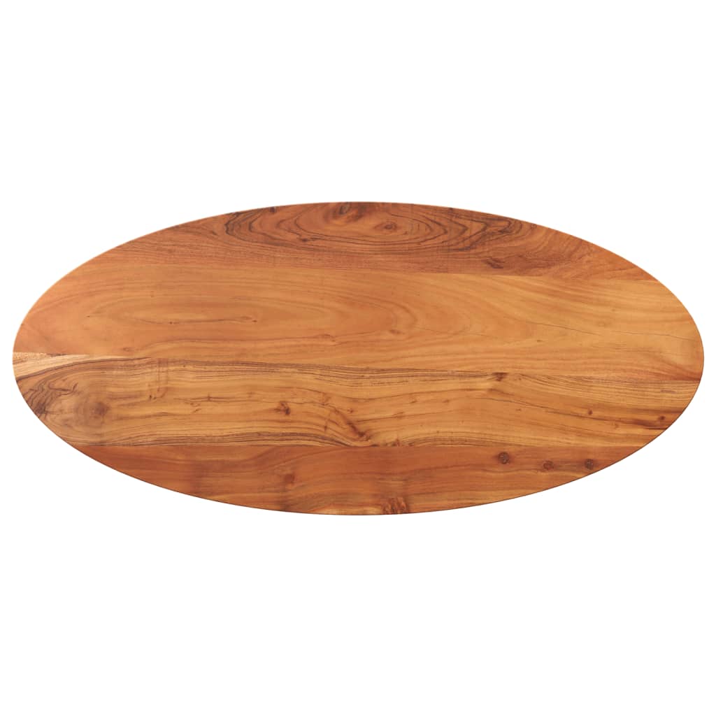 vidaXL Επιφάνεια Τραπεζιού Οβάλ 120x50x2,5 εκ. Μασίφ Ξύλο Ακακίας