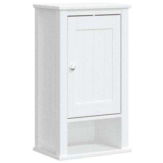 vidaXL Ντουλάπι Μπάνιου Επιτοίχιο BERG Λευκό 40x27x71,5 εκ Μασίφ Πεύκο