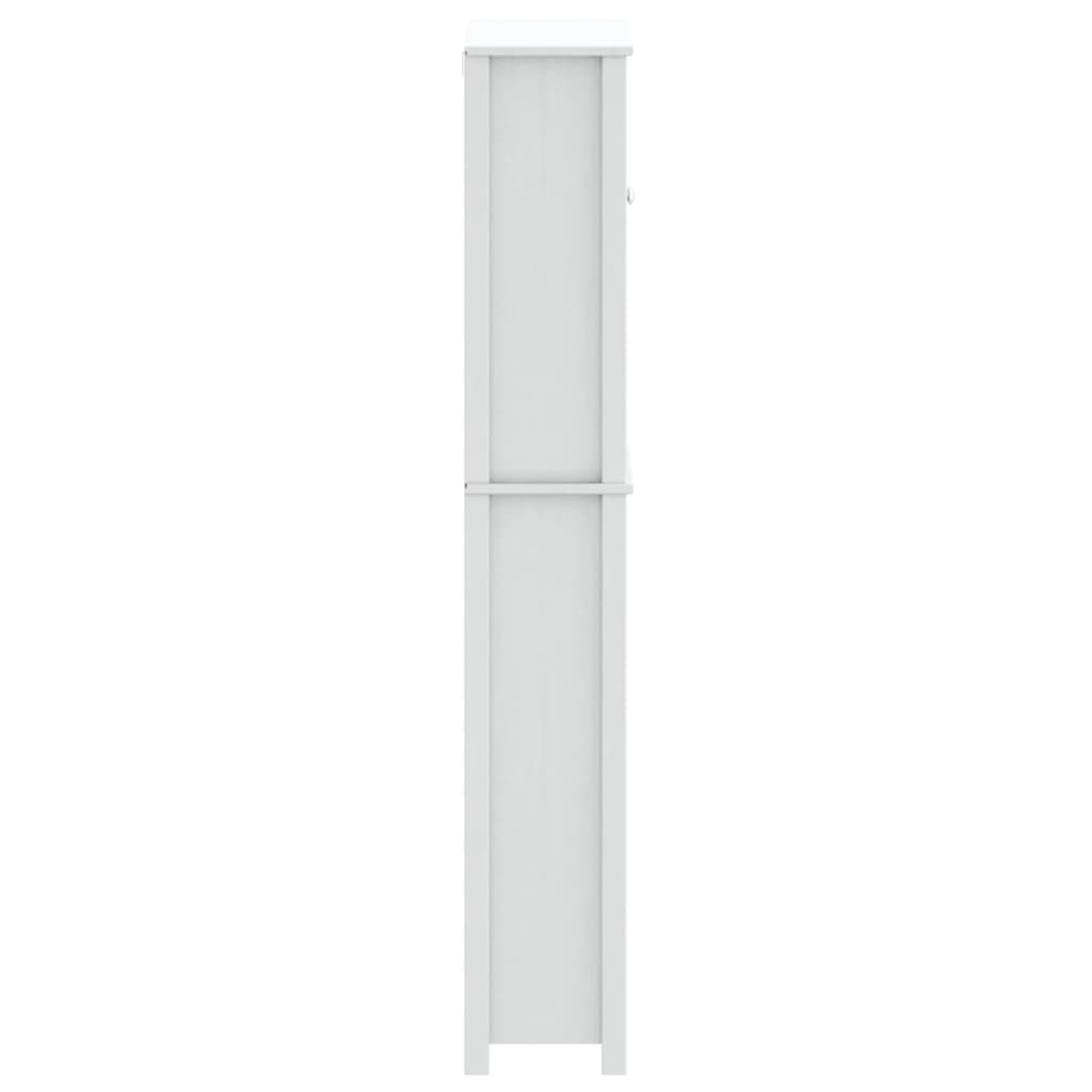 vidaXL Ντουλάπι Πλυντηρίου BERG Λευκό 76x27x164,5 εκ. από Μασίφ Ξύλο