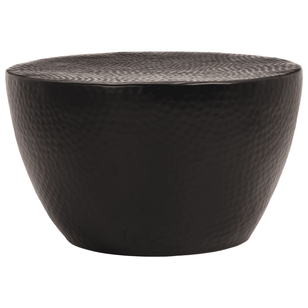 vidaXL Τραπεζάκι Σαλονιού Μαύρο 50 x 30 εκ. από Σφυρήλατο Αλουμίνιο