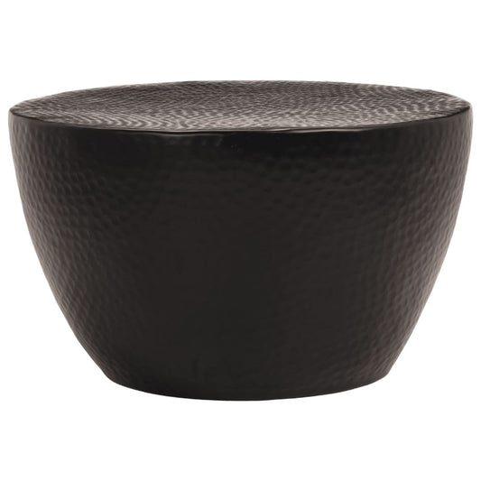 vidaXL Τραπεζάκι Σαλονιού Μαύρο 50 x 30 εκ. από Σφυρήλατο Αλουμίνιο