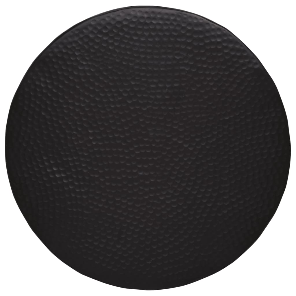 vidaXL Τραπεζάκι Σαλονιού Μαύρο 50 x 30 εκ. από Σφυρήλατο Αλουμίνιο