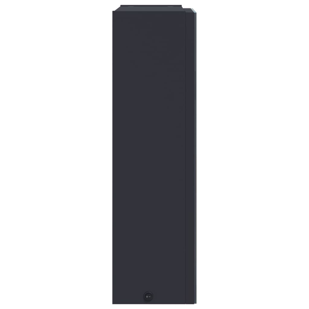 vidaXL Καθρέφτης Μπάνιου με Ντουλάπι & LED Ανοιχτό Γκρι 45x13x52 εκ.