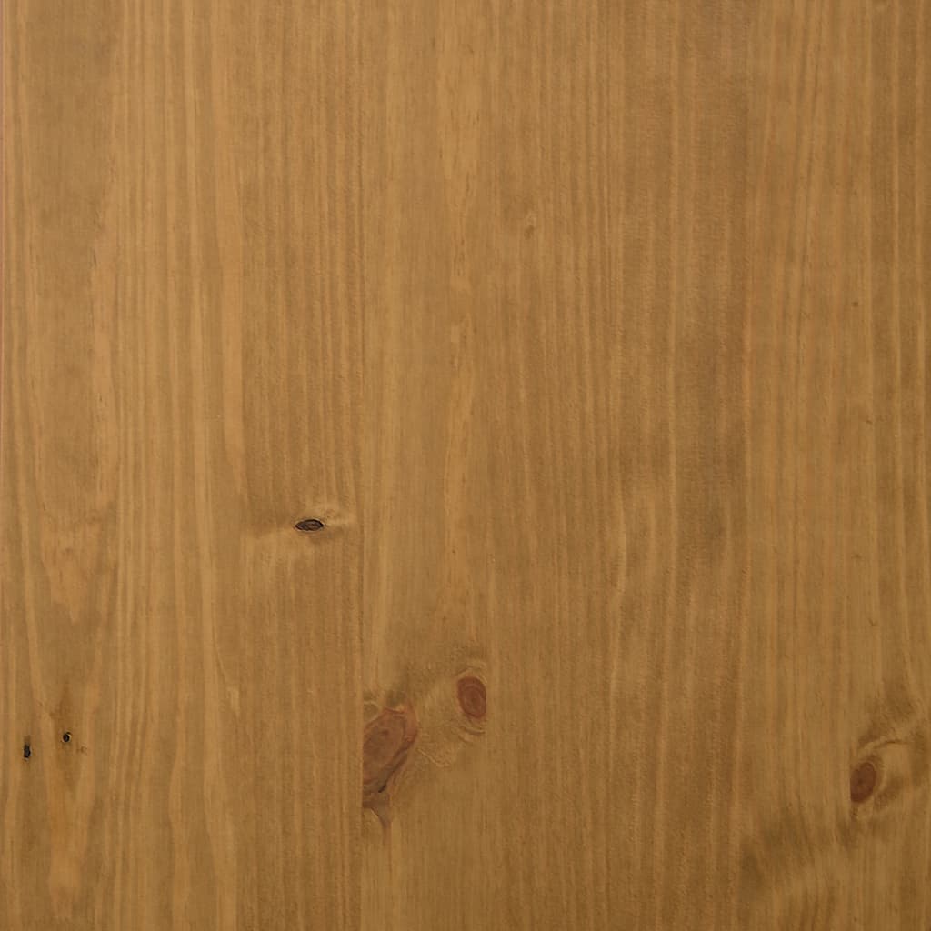 vidaXL Μπουφές FLAM 110x40x80εκ. από Μασίφ Ξύλο Πεύκο με Γυάλινη Πόρτα
