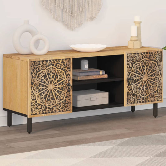 vidaXL Έπιπλο Τηλεόρασης 105 x 33 x 46 εκ. από Μασίφ Ξύλο Μάνγκο