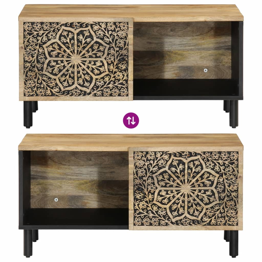 vidaXL Τραπεζάκι Σαλονιού 80 x 50 x 40 εκ. από Μασίφ Ξύλο Μάνγκο