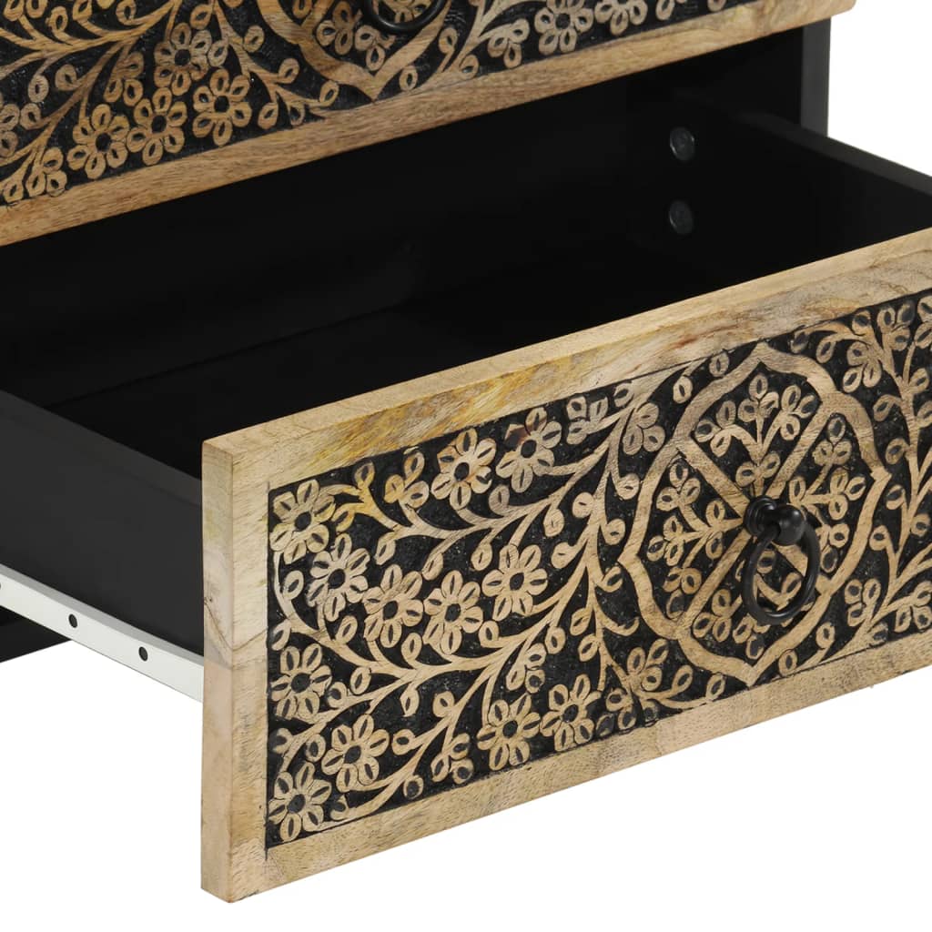 vidaXL Κομοδίνο 50 x 33 x 60 εκ. από Μασίφ Ξύλο Μάνγκο