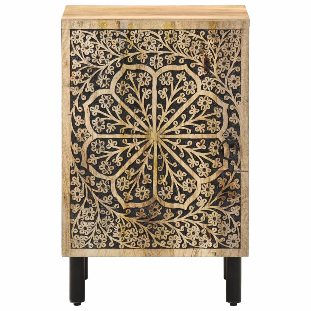 vidaXL Ντουλάπι Μπάνιου 38 x 33 x 58 εκ. από Μασίφ Ξύλο Μάνγκο