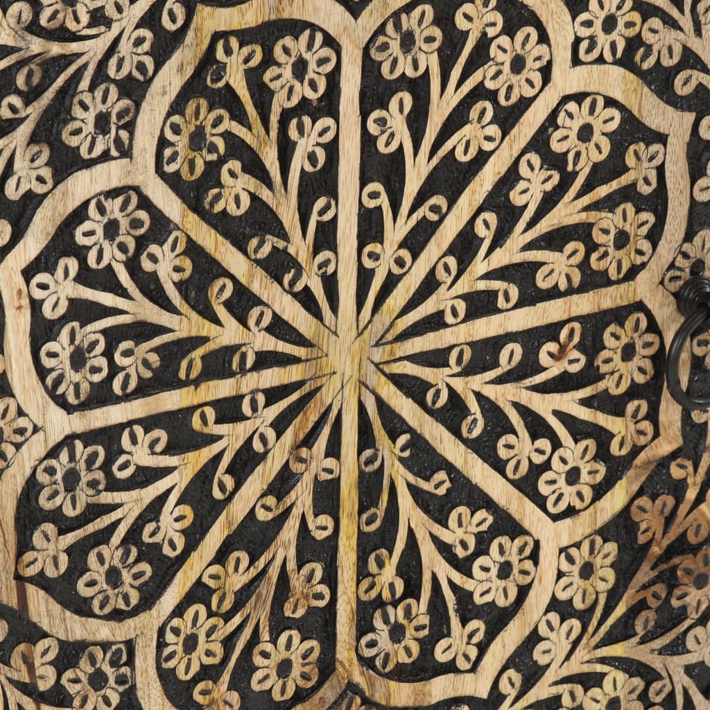 vidaXL Ντουλάπι Μπάνιου 38 x 33 x 58 εκ. από Μασίφ Ξύλο Μάνγκο