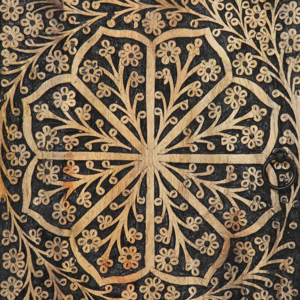 vidaXL Ντουλάπι Μπάνιου 38 x 33 x 160 εκ. από Μασίφ Ξύλο Μάνγκο