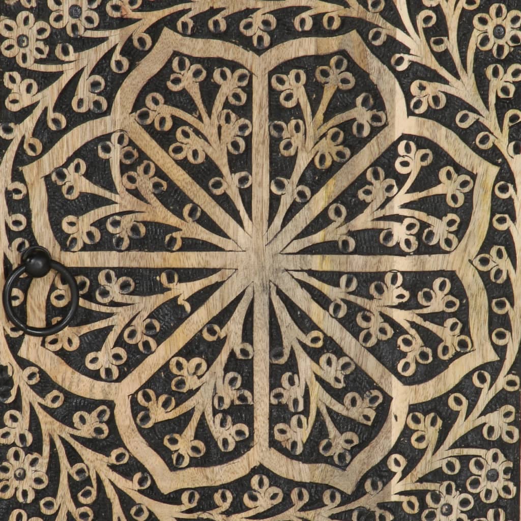 vidaXL Βοηθητικό Ντουλάπι 90 x 33 x 75 εκ. από Μασίφ Ξύλο Μάνγκο