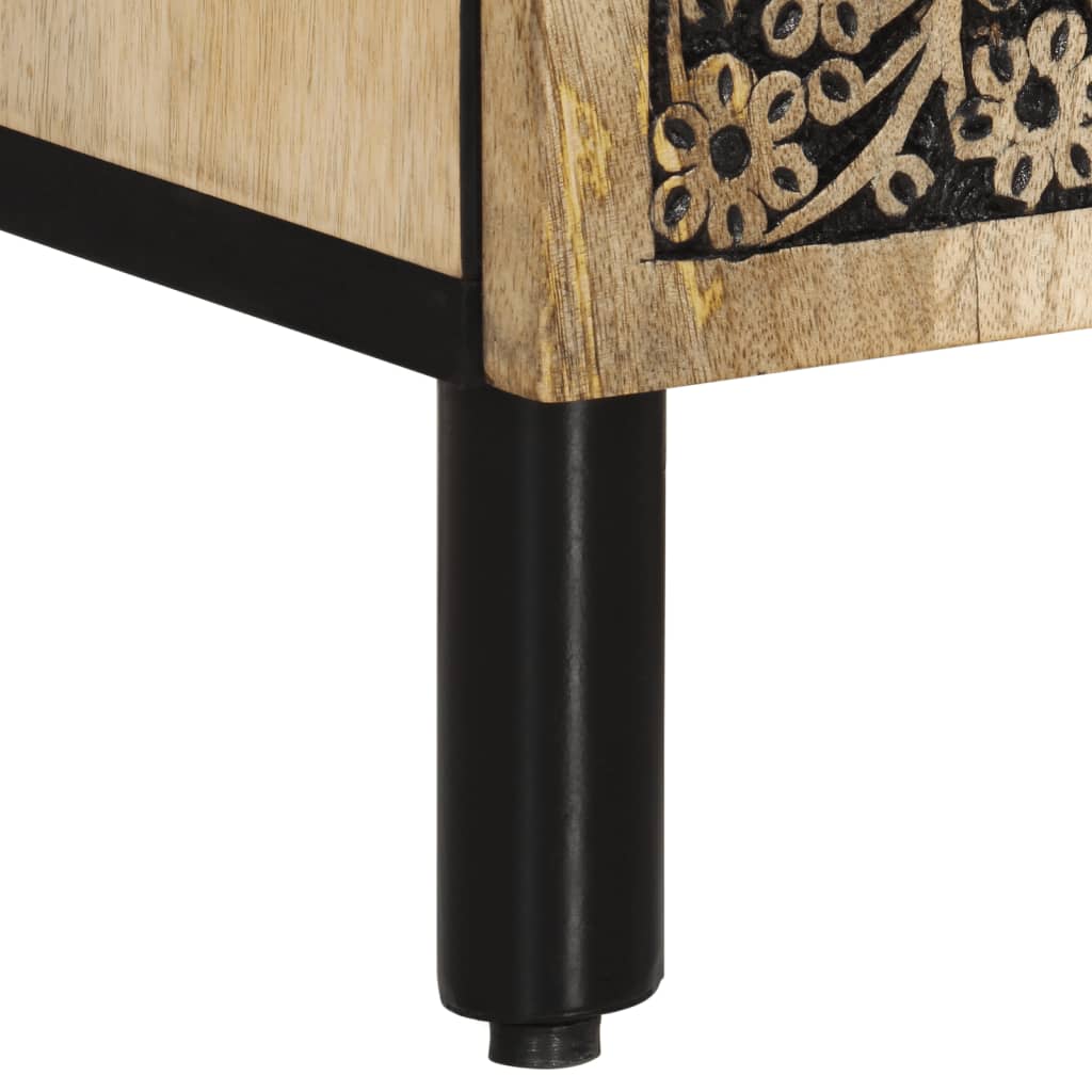 vidaXL Βοηθητικό Ντουλάπι 90 x 33 x 75 εκ. από Μασίφ Ξύλο Μάνγκο