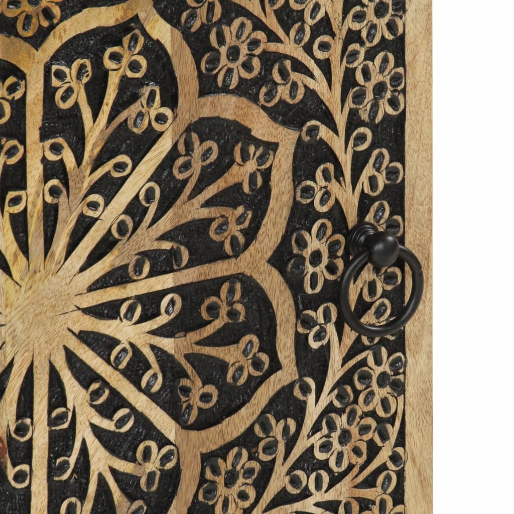 vidaXL Βοηθητικό Ντουλάπι 40 x 33 x 110 εκ. από Μασίφ Ξύλο Μάνγκο