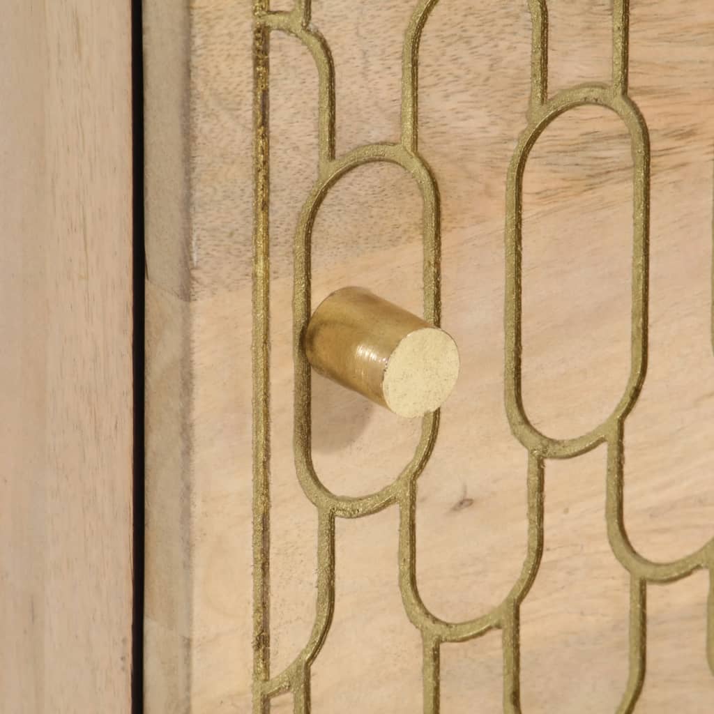 vidaXL Κομοδίνο 40 x 33 x 46 εκ. από Μασίφ Ξύλο Μάνγκο