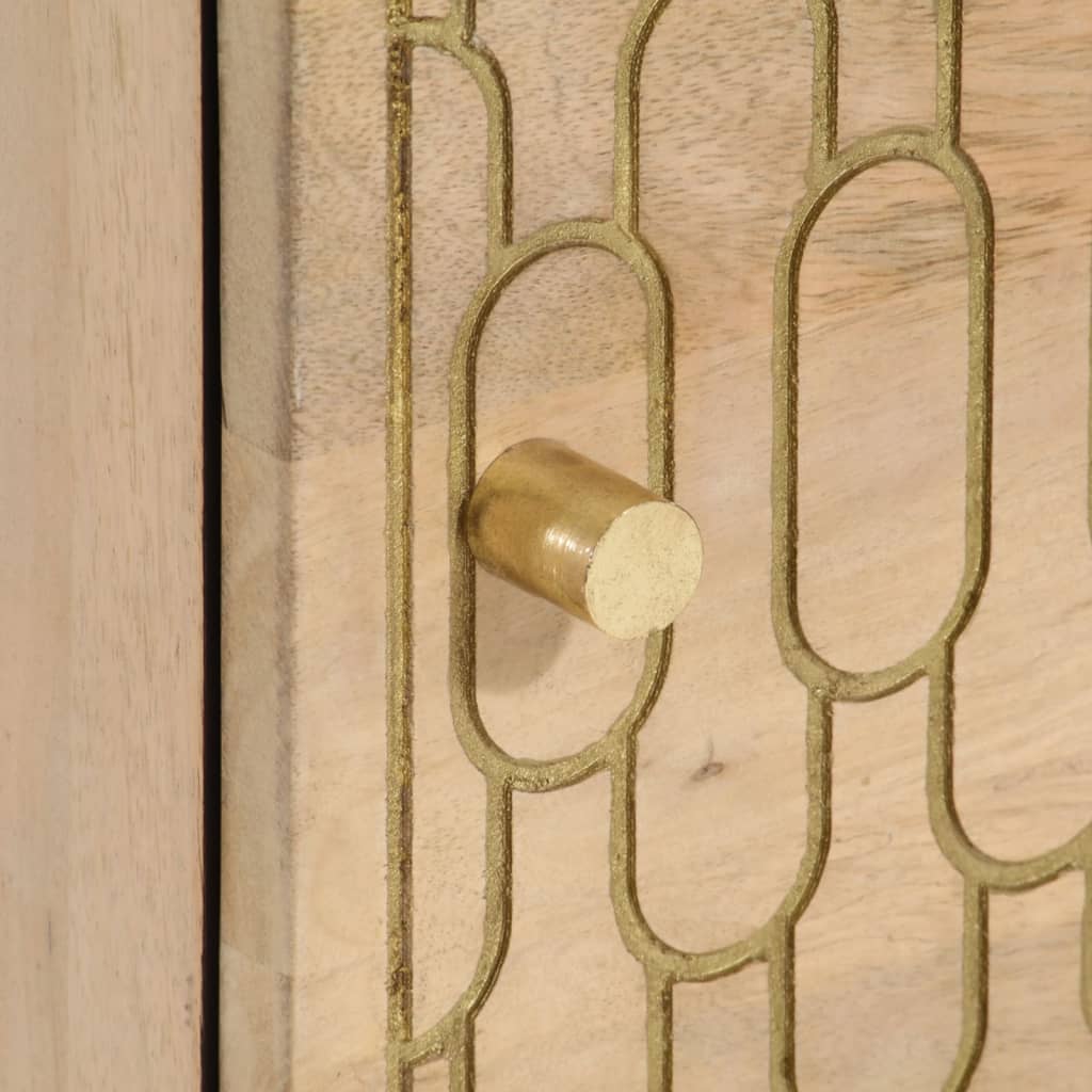 vidaXL Κομοδίνα 2 τεμ. 40 x 33 x 46 εκ. από Μασίφ Ξύλο Μάνγκο