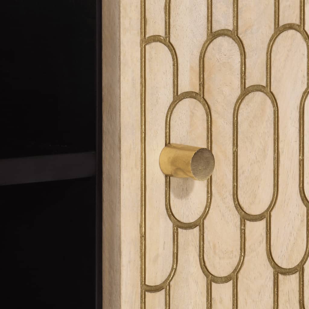 vidaXL Έπιπλο Τηλεόρασης 105 x 33 x 46 εκ. από Μασίφ Ξύλο Μάνγκο