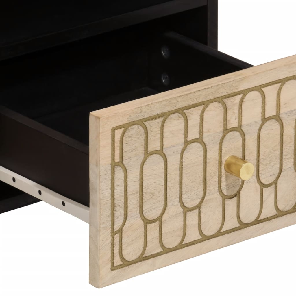 vidaXL Έπιπλο Τηλεόρασης 70 x 33 x 46 εκ. από Μασίφ Ξύλο Μάνγκο