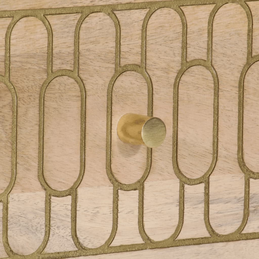 vidaXL Έπιπλο Τηλεόρασης 70 x 33 x 46 εκ. από Μασίφ Ξύλο Μάνγκο