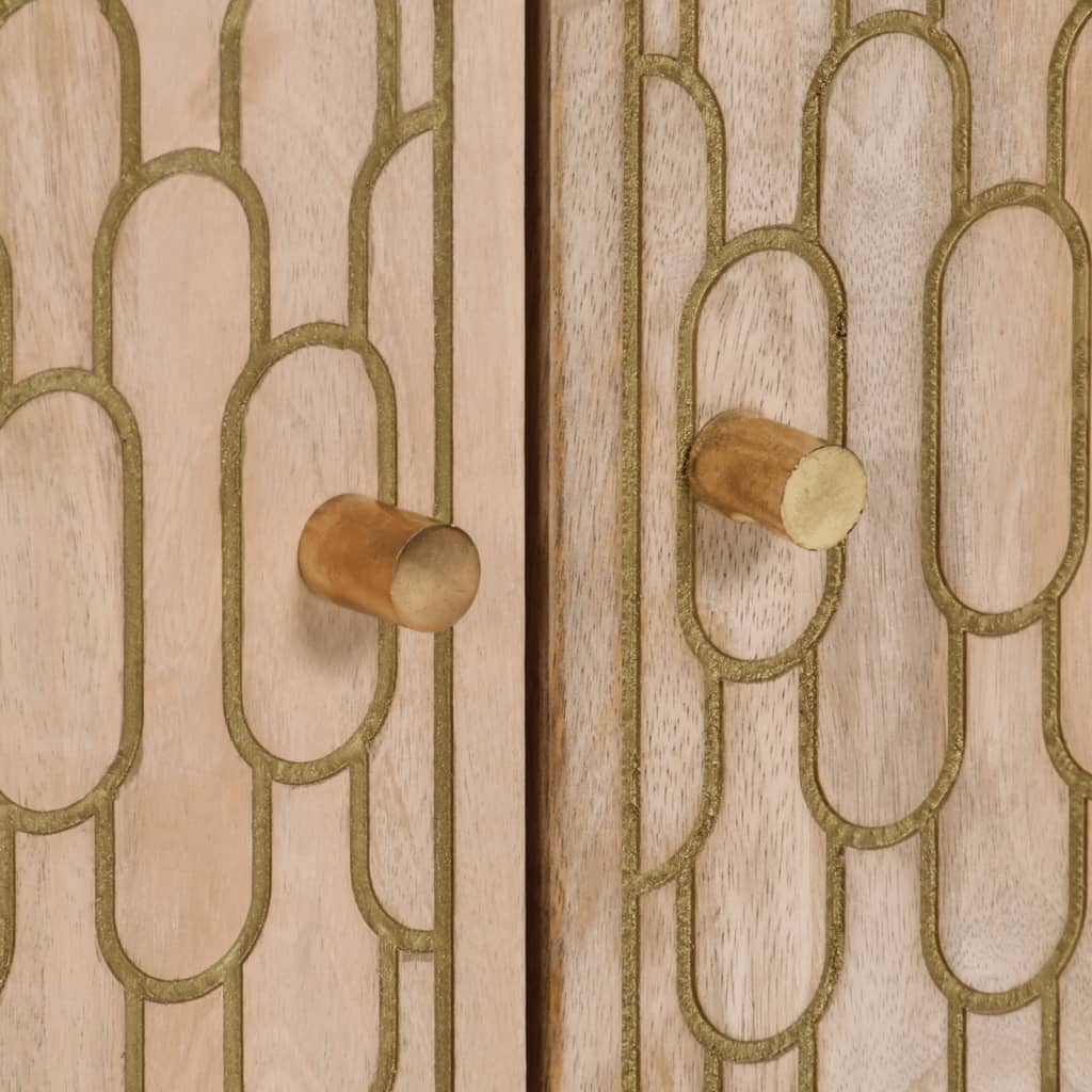 vidaXL Βοηθητικό Ντουλάπι 60 x 33 x 75 εκ. από Μασίφ Ξύλο Μάνγκο