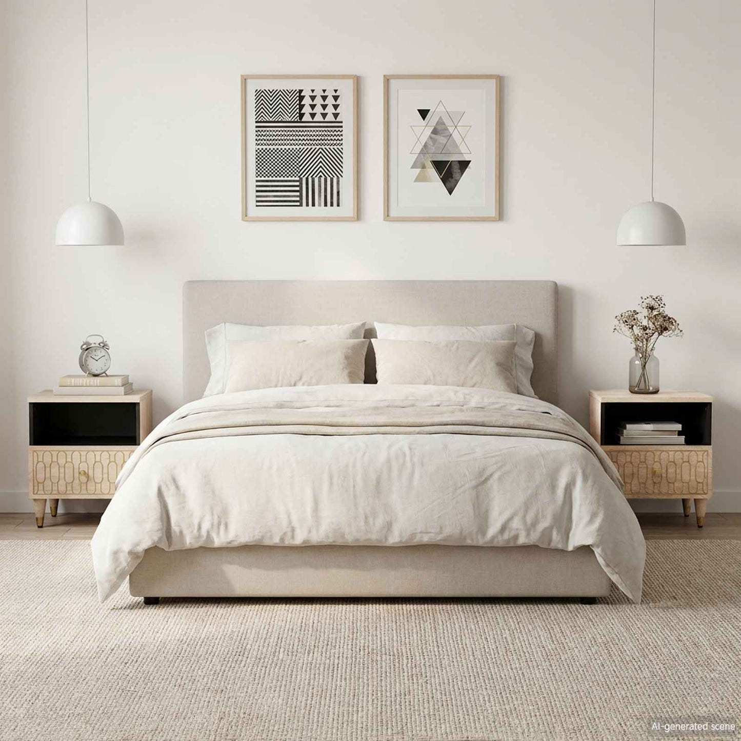 vidaXL Κομοδίνα 2 τεμ. 40 x 33 x 46 εκ. από Μασίφ Ξύλο Μάνγκο