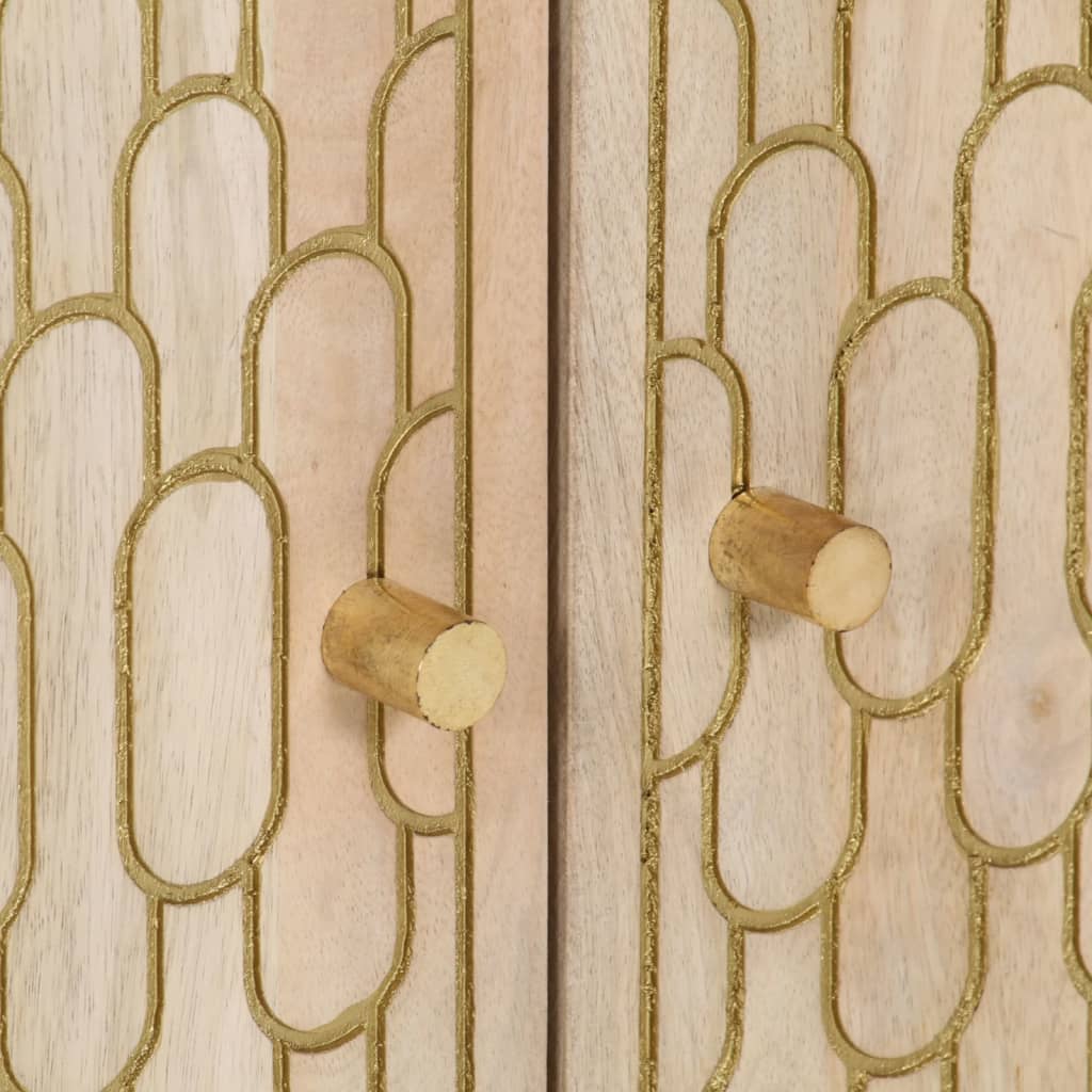 vidaXL Κομοδίνο 50 x 33 x 60 εκ. από Μασίφ Ξύλο Μάνγκο