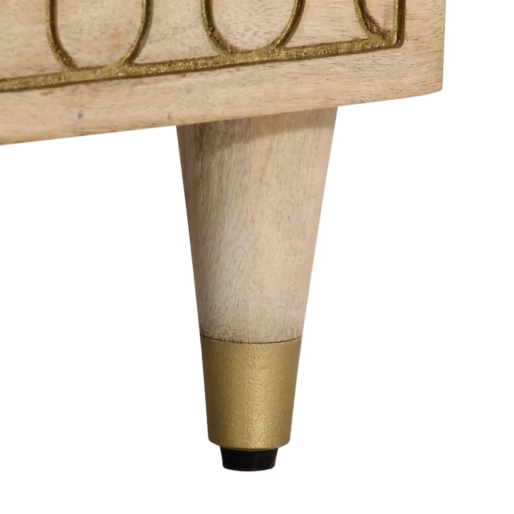 vidaXL Τραπεζάκι Σαλονιού 80 x 54 x 40 εκ. από Μασίφ Ξύλο Μάνγκο