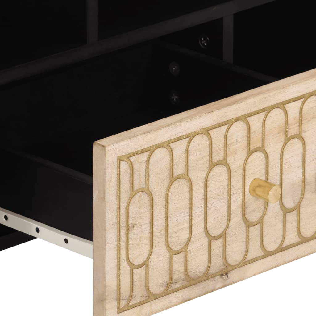 vidaXL Έπιπλο Τηλεόρασης 100 x 33 x 46 εκ. από Μασίφ Ξύλο Μάνγκο