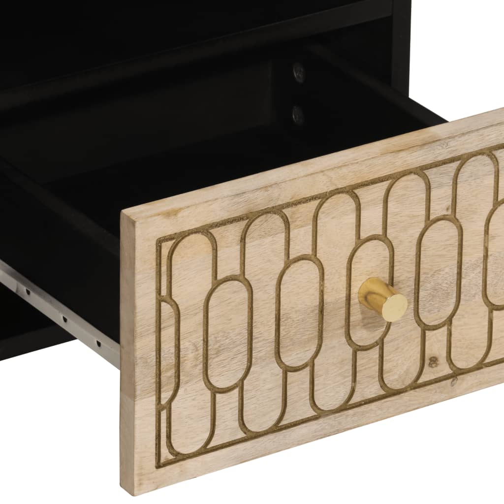 vidaXL Έπιπλο Τηλεόρασης 100 x 33 x 46 εκ. από Μασίφ Ξύλο Μάνγκο