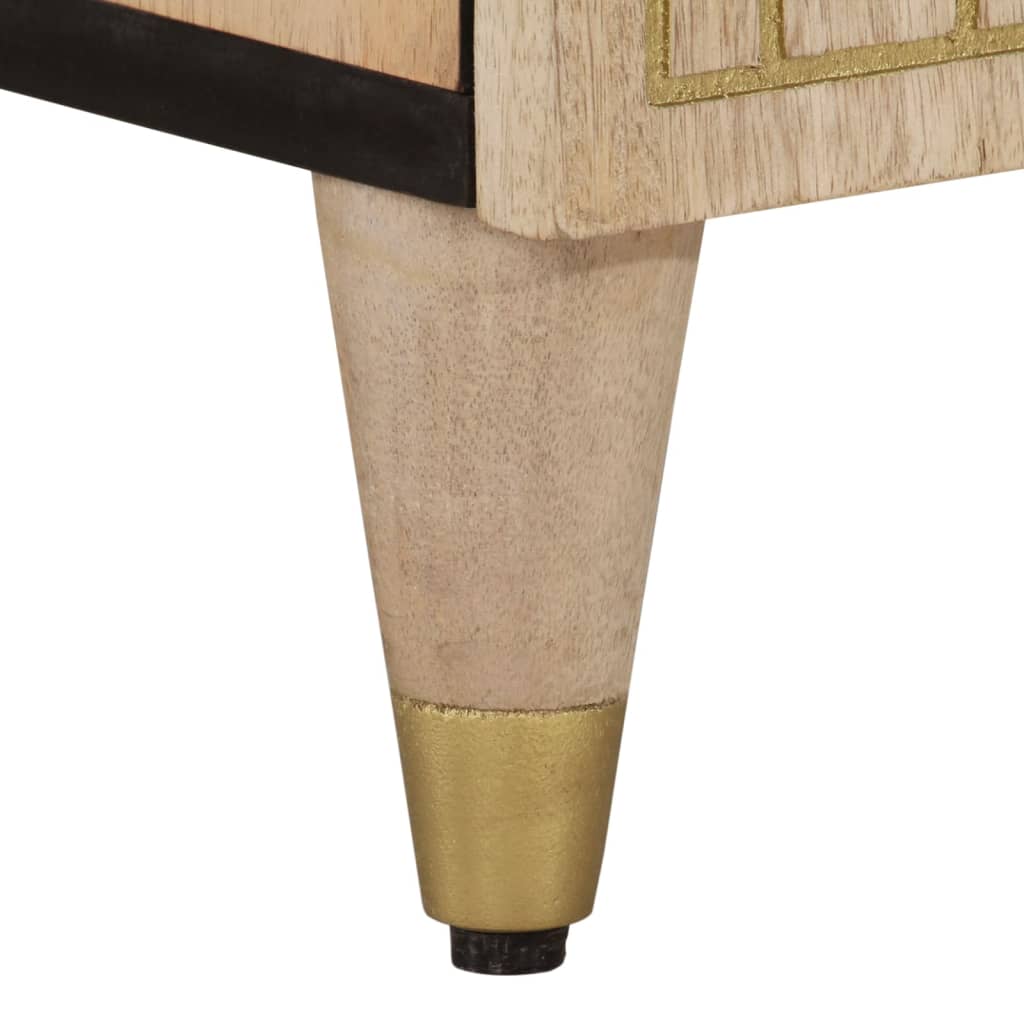 vidaXL Έπιπλο Τηλεόρασης 100 x 33 x 46 εκ. από Μασίφ Ξύλο Μάνγκο