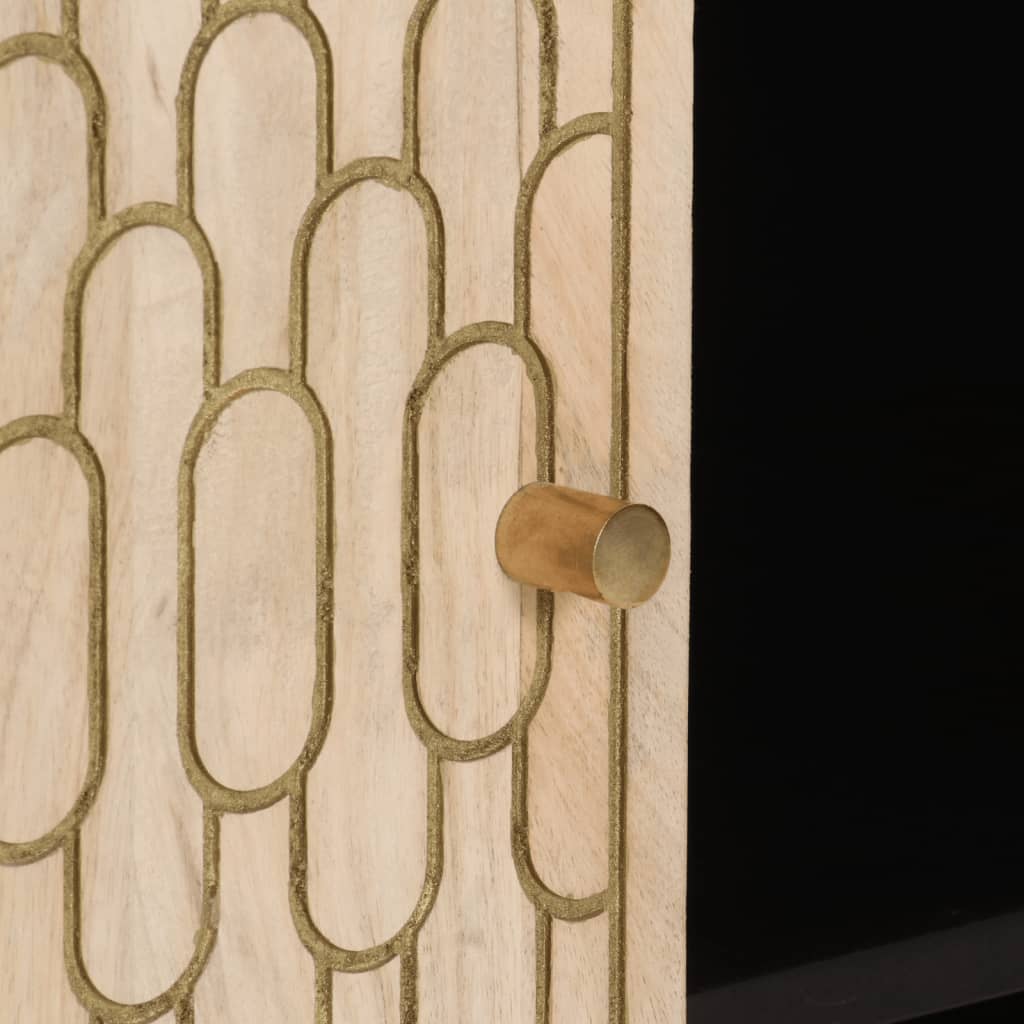 vidaXL Βοηθητικό Ντουλάπι 90 x 33 x 75 εκ. από Μασίφ Ξύλο Μάνγκο