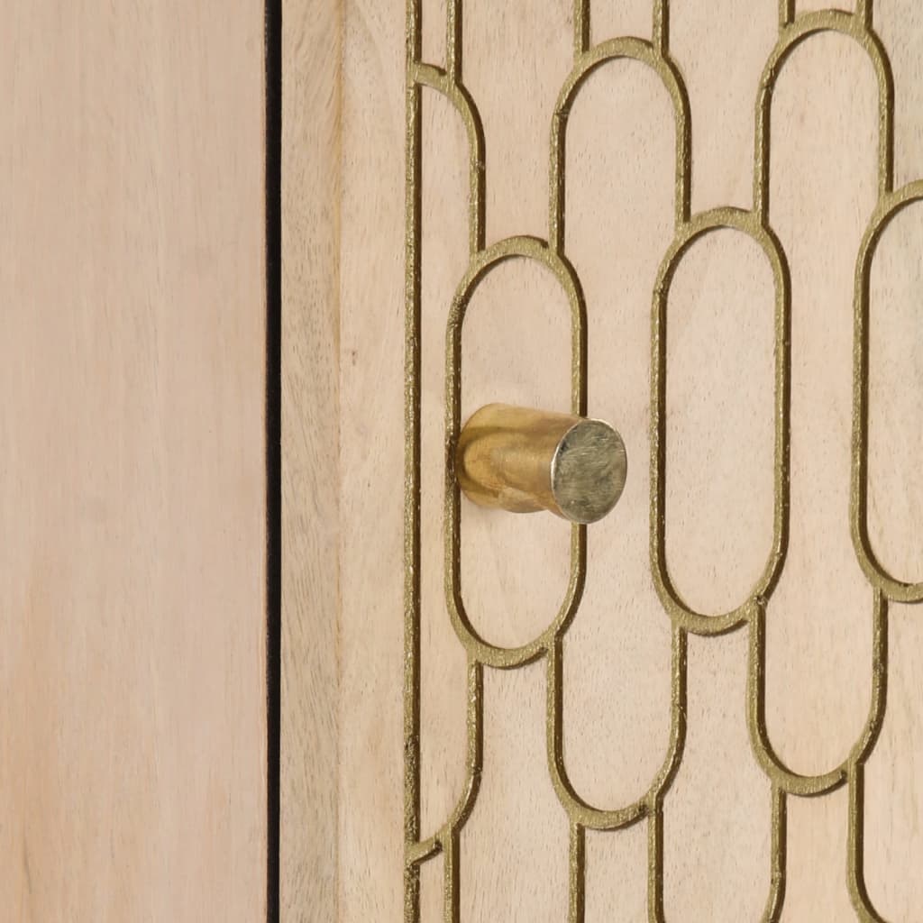 vidaXL Ντουλάπι 40 x 33 x 110 εκ. από Μασίφ Ξύλο Μάνγκο