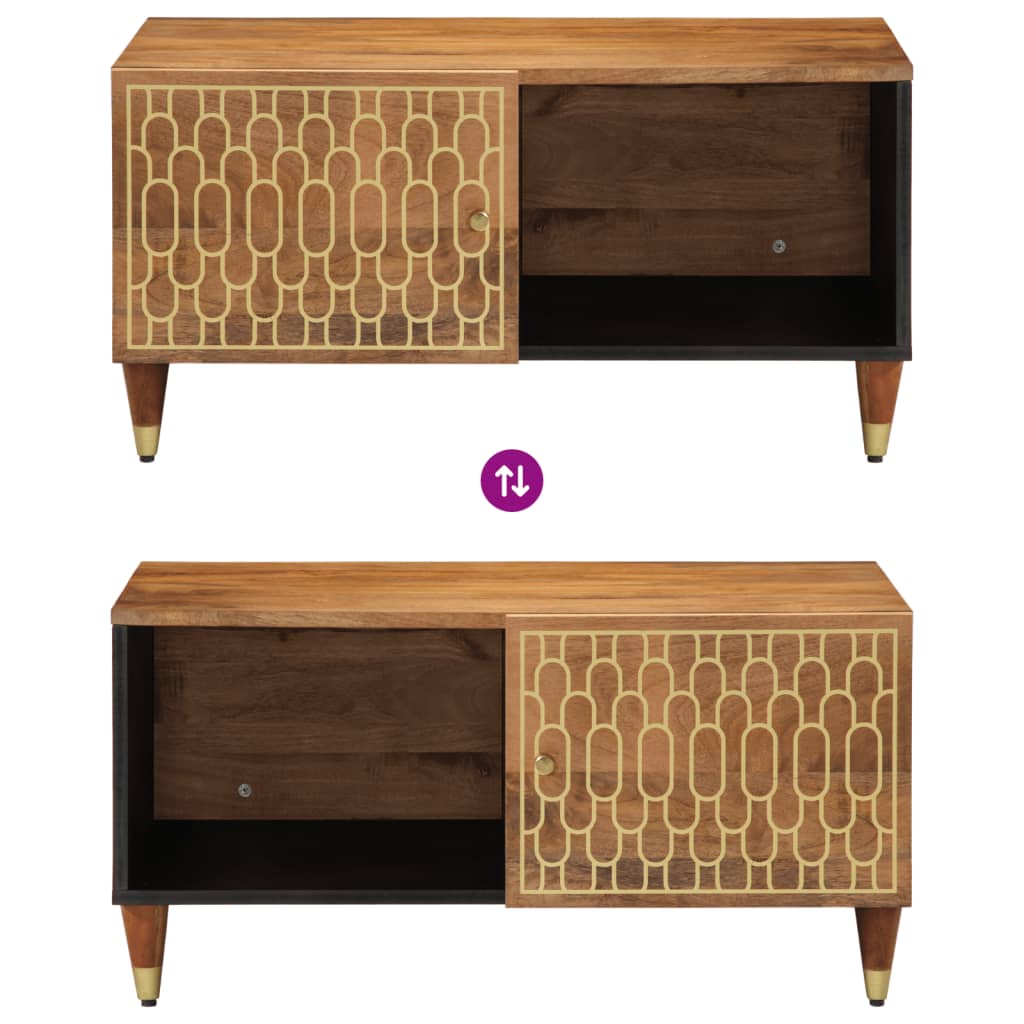 vidaXL Τραπεζάκι Σαλονιού 80 x 50 x 40 εκ. από Μασίφ Ξύλο Μάνγκο