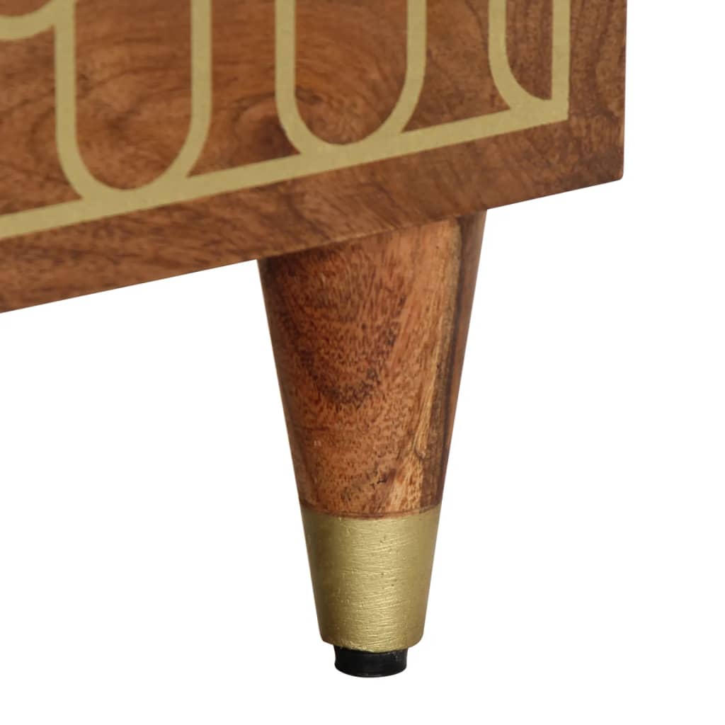 vidaXL Κομοδίνα 2 τεμ. 40 x 33 x 46 εκ. από Μασίφ Ξύλο Μάνγκο