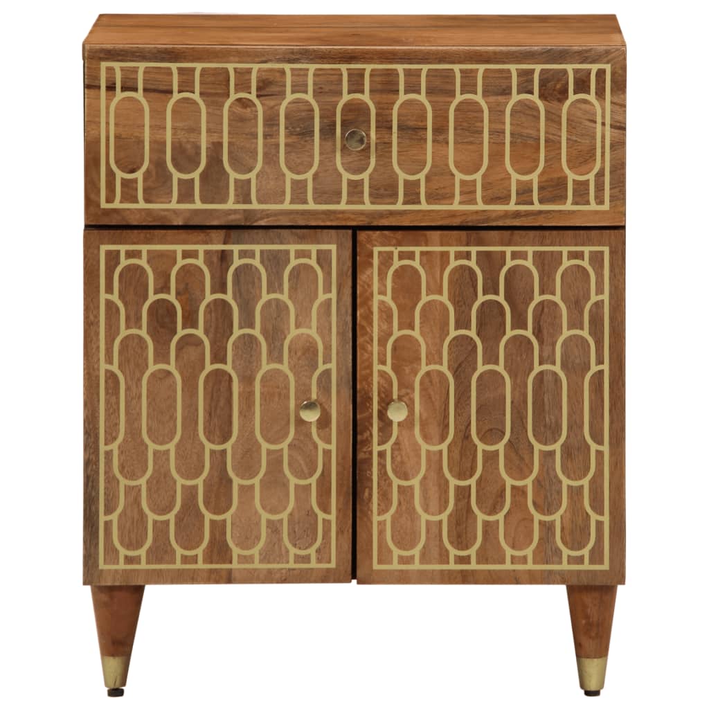 vidaXL Κομοδίνο 50 x 33 x 60 εκ. από Μασίφ Ξύλο Μάνγκο